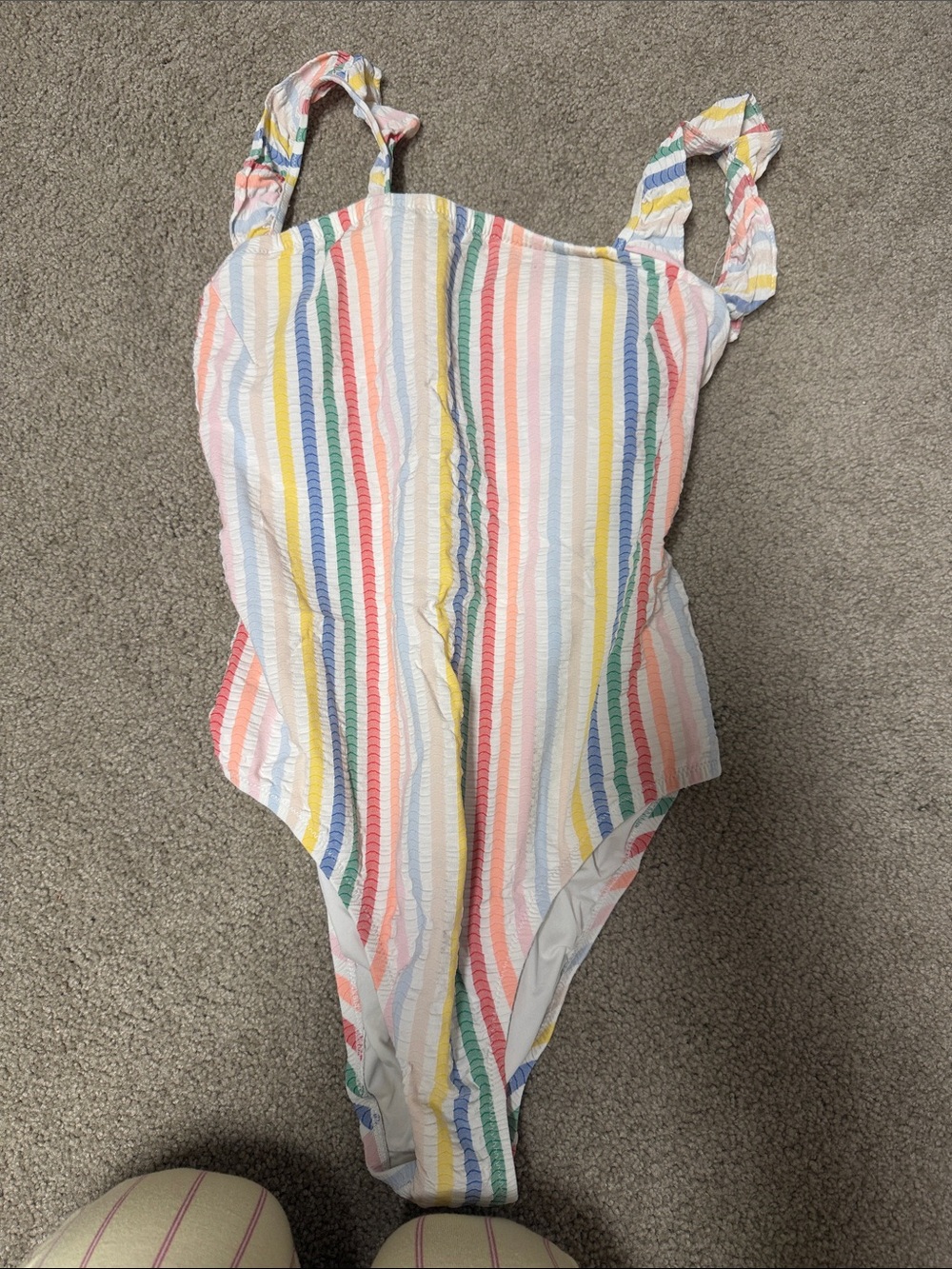 Kids Multi-Color Stripe One-Piece Swimsuit